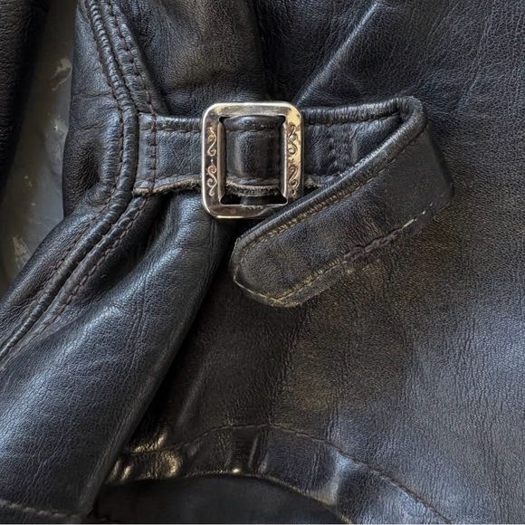 Vintage 70s Cafe Racer Leather Motorcycle Jacket - Picture 10 of 12